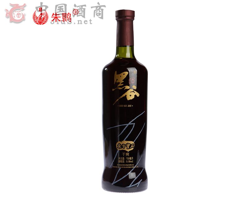 朱鹮9度有機黑谷酒 干爽型營養(yǎng)健康酒 有機黑米精釀 750ml