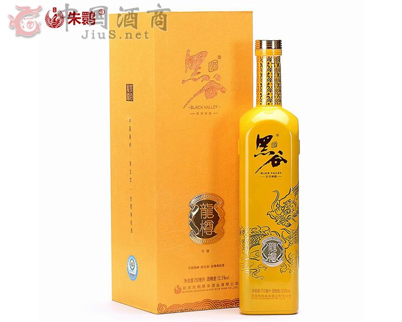 朱鹮有機黑谷酒 龍樽版 營養(yǎng)養(yǎng)身黑色食品 黑米釀 750ml